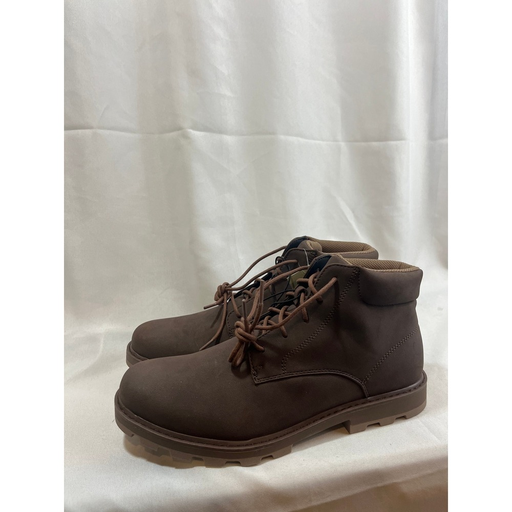 Goodfellow & Co Mens Brown Lace Up Ankle Boots Lug Sole Size 11.5 NEW